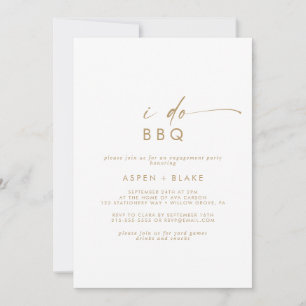 Invitation Jeu d'engagement pour le barbecue