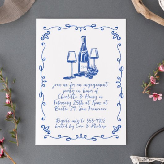 Invitation Jeu d'engagement pour le Doodle Whimsical moderne