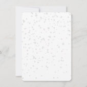 Invitation Jeu d'engagement pour les flocons de neige turquoi (Dos)