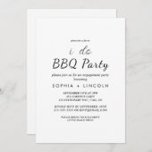 Invitation Jeu d'engagement pour un script moderne chic "I Do (Devant / Derrière)