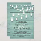 Invitation Jeu d'engagement Turquoise Russe (Devant / Derrière)