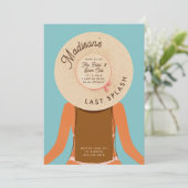 Invitation Jeu Dernier de cheveux Brown Bachelorette (Debout devant)