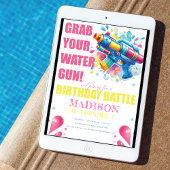 Invitation Jeu d'été fille d'été fête d'anniversaire