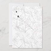 Invitation Jeu d'halloween éffrayant Ghost (Dos)