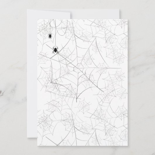 Invitation Jeu d'halloween éffrayant Ghost (Dos)