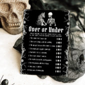 Invitation Jeu d'Halloween noir sur ou sous la Fête des marié