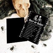 Invitation Jeu d'Halloween noir sur ou sous la Fête des marié