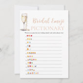 Invitation Jeu d'iconographie de douche de mariée Perles & Pr (Devant)