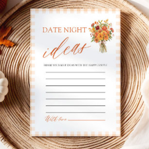 Invitation Jeu d'idées de soirée en amoureux au marché à carr