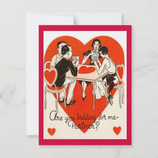 Invitation Jeu du Pont de la Saint-Valentin (Devant)