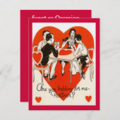 Invitation Jeu du Pont de la Saint-Valentin (Devant / Derrière)