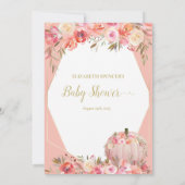 Invitation Jeu élégant de baby shower sur ou sous le thème de (Dos)