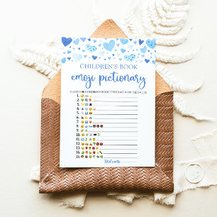 Invitation Jeu Emoji Pictionary du livre pour enfants Valenti