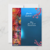 Invitation Jeu EXCALIBUR rouge vif, bleu rose orange bleu (Dos)