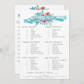 Invitation Jeu Fête des mariées (Devant / Derrière)