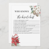 Invitation Jeu Fête des mariées (Devant / Derrière)