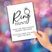 Invitation Jeu Fête des mariées | Ring Hunt | Jeu photo