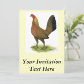 Invitation Jeu Hen : Pea peed (Debout devant)