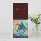 Invitation Jeu monogramme de la TEMPÉRATURE jaune (Debout devant)