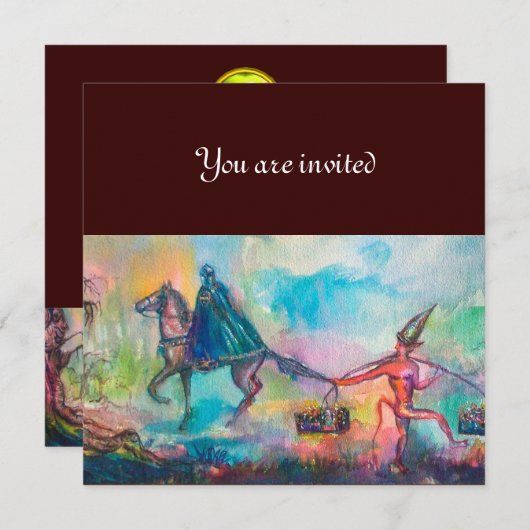 Invitation Jeu monogramme de la TEMPÉRATURE jaune (Devant / Derrière)