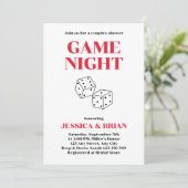 Invitation Jeu Nuit Dîners Dessous Couples Douche (Debout devant)