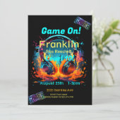 Invitation Jeu On, Niveau Suivant, Joueur Un Jeu Vidéo (Debout devant)