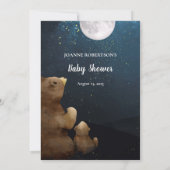 Invitation Jeu Ours Over ou Under Baby shower (Dos)
