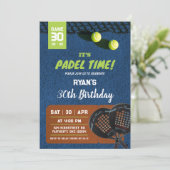 Invitation Jeu Padel Heure Anniversaire Jeu (Debout devant)