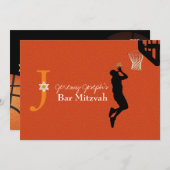 Invitation ✡ Jeu PixDezines Sur! Bar Mitzvah (Devant / Derrière)