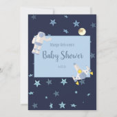Invitation Jeu pour bébé Astronaute de l'espace qui connaît l (Dos)