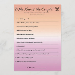 Invitation Jeu pour enterrement de vie de jeune fille lesbien