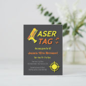 Invitation Jeu Pour Laser Balise Anniversaire de enfant Invit (Debout devant)