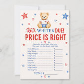 Invitation Jeu Red White & Due Price Is Right (Devant)
