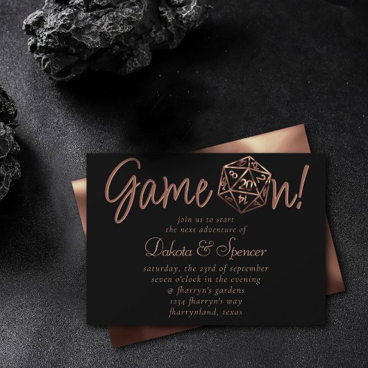 Invitation Jeu RPG activé | Jeu de lecture PnP Tabletop en cu