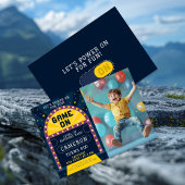 Invitation Jeu sur Arcade Anniversaire Photo