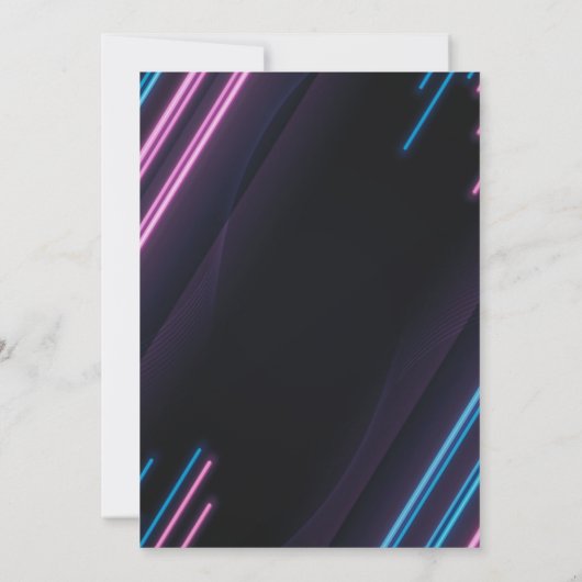 Invitation Jeu sur camion fête d'anniversaire (Dos)