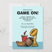 Invitation Jeu Sur Le Football (Devant)