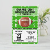 Invitation Jeu Sur Les Garçons Football Anniversaire (Debout devant)