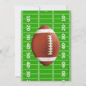 Invitation Jeu Sur Les Garçons Football Anniversaire (Dos)