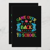 Invitation Jeu sur Retour à l'école (Devant / Derrière)