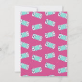 Invitation Jeu Sur Vidéo Cool Jeu Fille Anniversaire Photo (Dos)