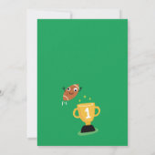 Invitation Jeu Time Anniversaire de enfant de football améric (Dos)