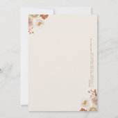 Invitation Jeu Twin Trivia Aquarelle Boho Bear Baby shower (Dos)