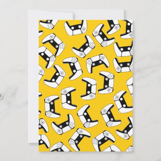 Invitation Jeu vidéo Anniversaire (Dos)