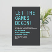 Invitation Jeu vidéo Anniversaire (Debout devant)