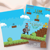 Invitation Jeu vidéo Arcade Niveau haut Anniversaire