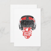 Invitation Jeu vidéo du casque Vr Gamer - Réalité virtuelle (Devant / Derrière)