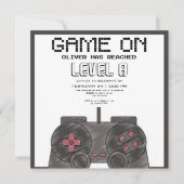 Invitation Jeu vidéo moderne anniversaire (Devant)