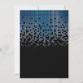 Invitation Jeu vidéo noir bleu Gamer Bar Mitzvah (Dos)