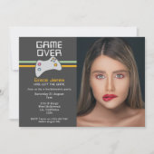 Invitation Jeu Vidéo Ordinateur Sur Bachelorette (Devant)